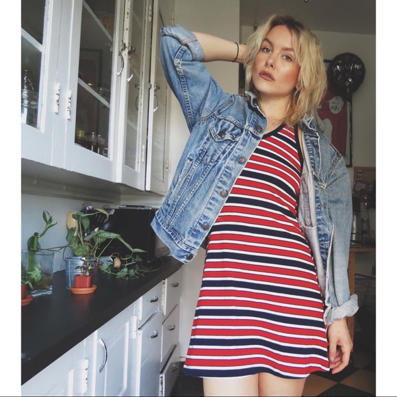 90s Halter Tommy Vibez Dress - Picture 1 of 4